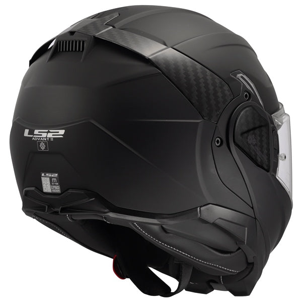 LS2 Advant II Modular Helmet Solid Matte Black S - Driven Powersports