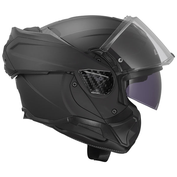 LS2 Advant II Modular Helmet Solid Matte Black S - Driven Powersports