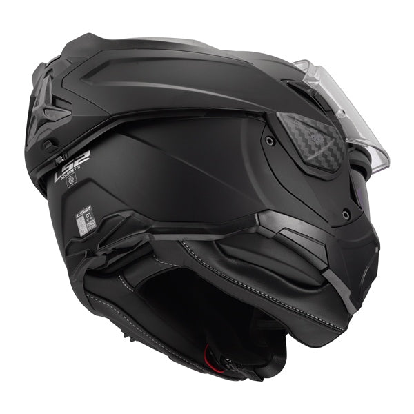 LS2 Advant II Modular Helmet Solid Matte Black S - Driven Powersports