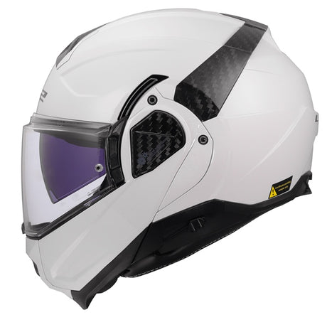 LS2 Advant II Modular Helmet Solid White XS - Driven Powersports