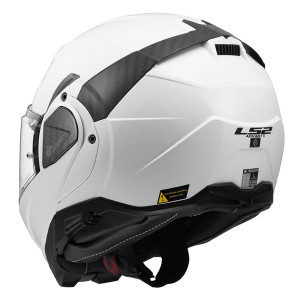 LS2 Advant II Modular Helmet Solid White XS - Driven Powersports
