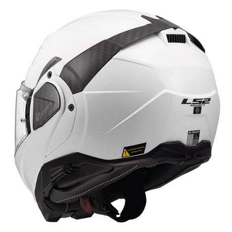 LS2 Advant II Modular Helmet Solid White XS - Driven Powersports