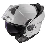 LS2 Advant II Modular Helmet Solid White XS - Driven Powersports