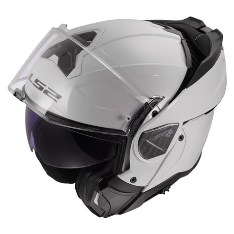 LS2 Advant II Modular Helmet Solid White XS - Driven Powersports