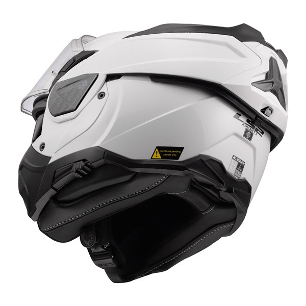 LS2 Advant II Modular Helmet Solid White XS - Driven Powersports