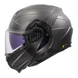 LS2 Advant II Modular Helmet Jeans Gray M - Driven Powersports