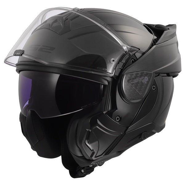 LS2 Advant II Modular Helmet Jeans Gray M - Driven Powersports