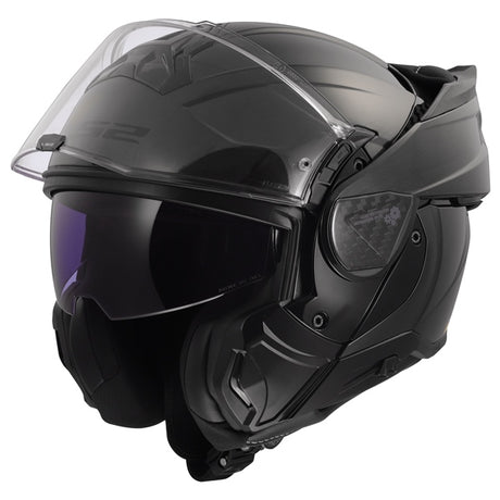 LS2 Advant II Modular Helmet Jeans Gray M - Driven Powersports