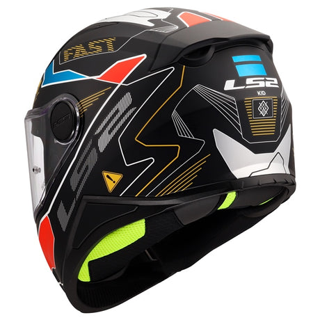 LS2 FF812 Kid Full-Face Helmet - Junior Zero Matte Gray/Red M - Driven Powersports