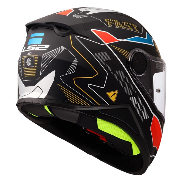 LS2 FF812 Kid Full-Face Helmet - Junior Zero Matte Gray/Red M - Driven Powersports