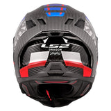 LS2 Dragon Full-Face Helmet Trax Blue/Red S - Driven Powersports