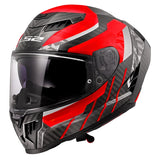LS2 Dragon Full-Face Helmet Trax Red XS - Driven Powersports