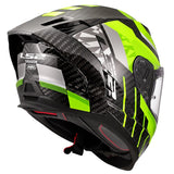LS2 Dragon Full-Face Helmet Trax High-Visibility Yellow XS - Driven Powersports