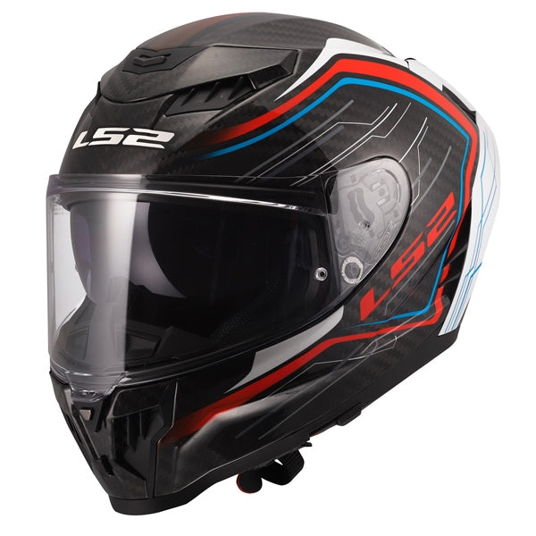 LS2 Dragon Full-Face Helmet Subic White/Blue/Red XS - Driven Powersports