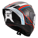 LS2 Dragon Full-Face Helmet Subic White/Blue/Red XS - Driven Powersports
