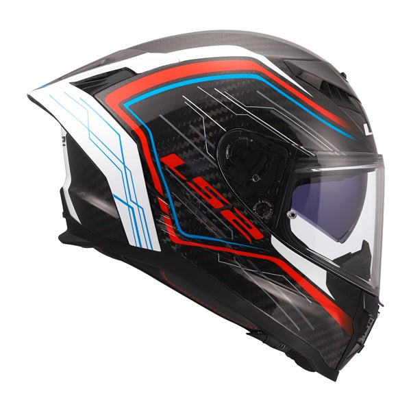 LS2 Dragon Full-Face Helmet Subic White/Blue/Red XS - Driven Powersports