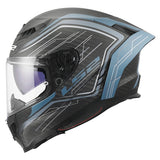 LS2 Dragon Full-Face Helmet Subic Petrol blue L - Driven Powersports