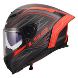 LS2 Dragon Full-Face Helmet Subic Matte Red S - Driven Powersports