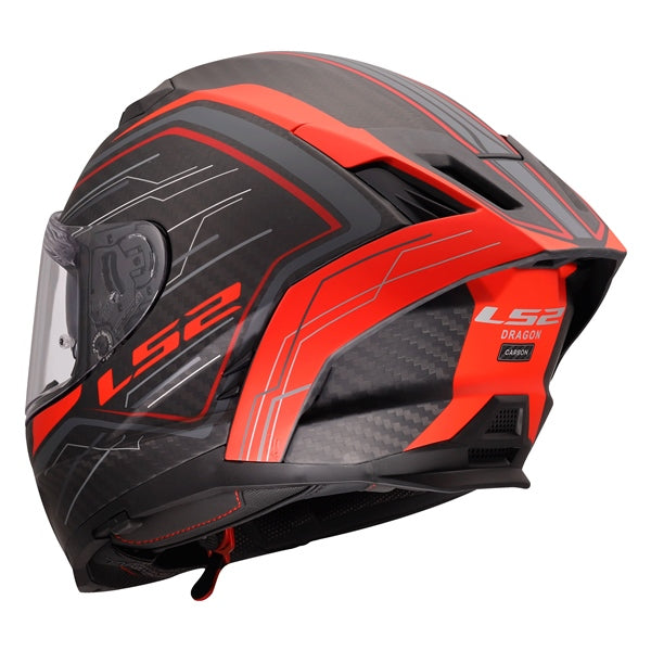 LS2 Dragon Full-Face Helmet Subic Matte Red S - Driven Powersports