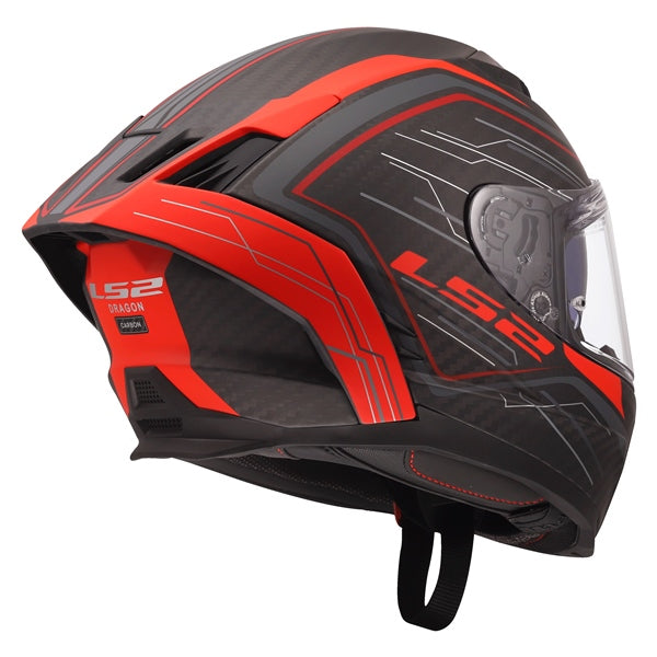 LS2 Dragon Full-Face Helmet Subic Matte Red S - Driven Powersports