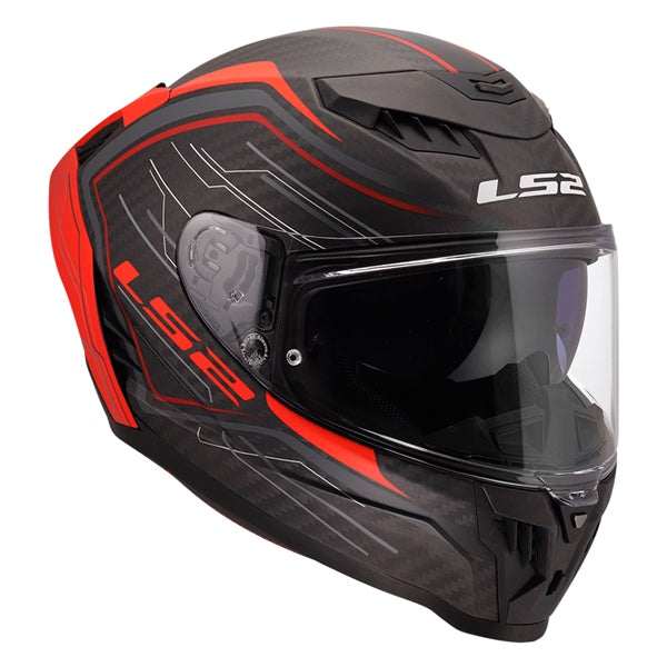 LS2 Dragon Full-Face Helmet Subic Matte Red S - Driven Powersports