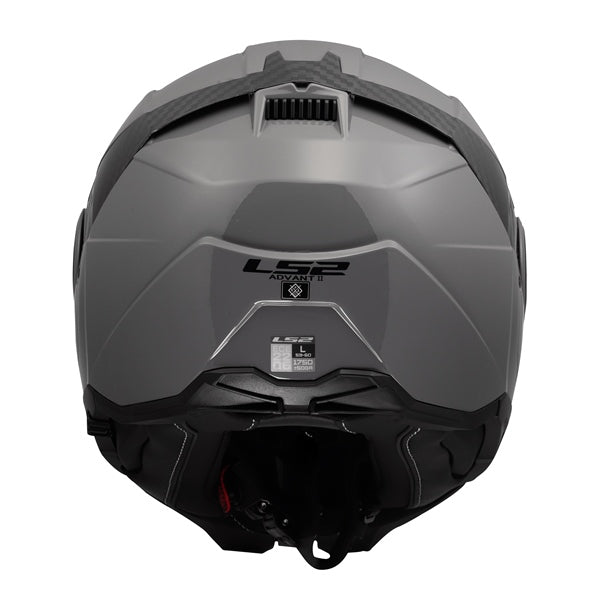 LS2 Advant II Modular Helmet Solid Gray S - Driven Powersports