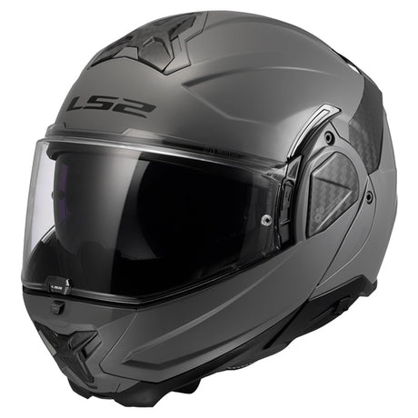 LS2 Advant II Modular Helmet Solid Gray S - Driven Powersports