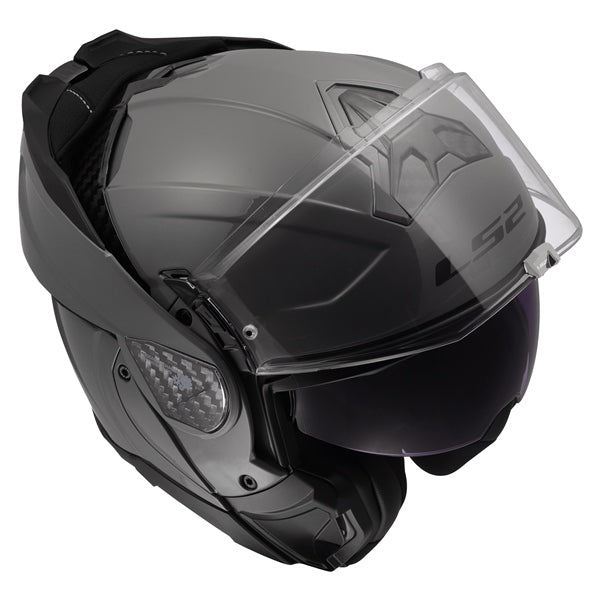 LS2 Advant II Modular Helmet Solid Gray S - Driven Powersports
