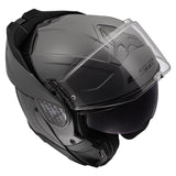 LS2 Advant II Modular Helmet Solid Gray S - Driven Powersports