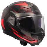LS2 Advant II Modular Helmet Astral Red XS - Driven Powersports
