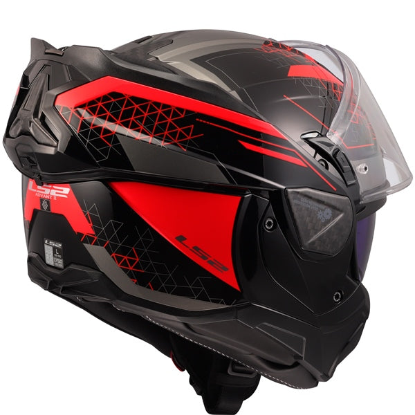 LS2 Advant II Modular Helmet Astral Red XS - Driven Powersports