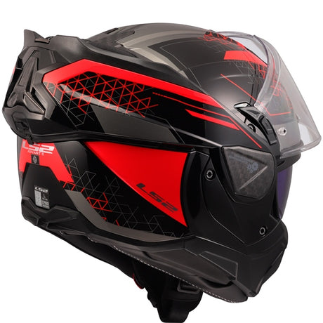 LS2 Advant II Modular Helmet Astral Red XS - Driven Powersports