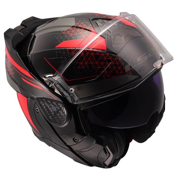 LS2 Advant II Modular Helmet Astral Red XS - Driven Powersports