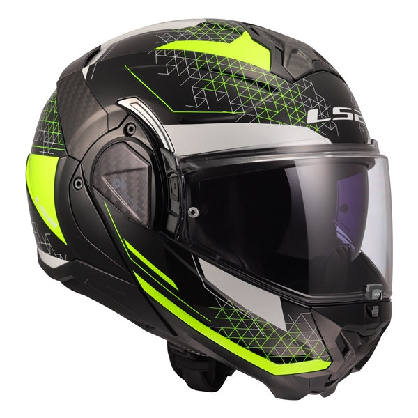 LS2 Advant II Modular Helmet Astral Yellow XS - Driven Powersports