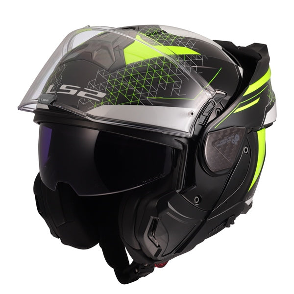 LS2 Advant II Modular Helmet Astral Yellow XS - Driven Powersports