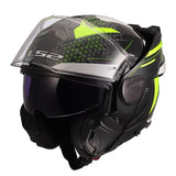 LS2 Advant II Modular Helmet Astral Yellow XS - Driven Powersports