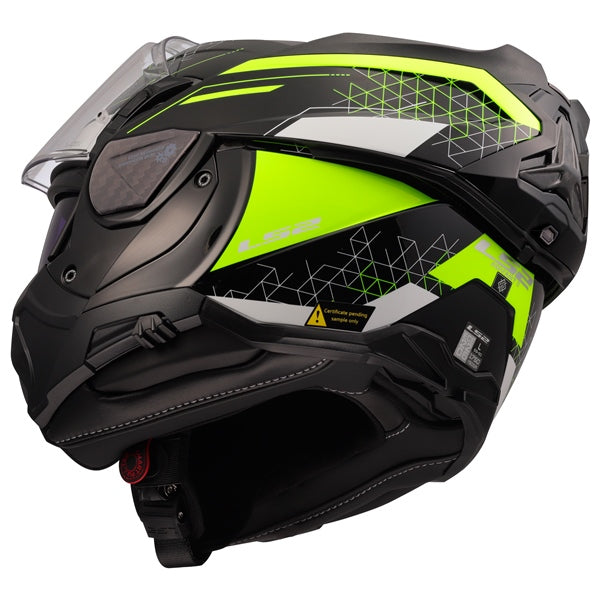LS2 Advant II Modular Helmet Astral Yellow XS - Driven Powersports