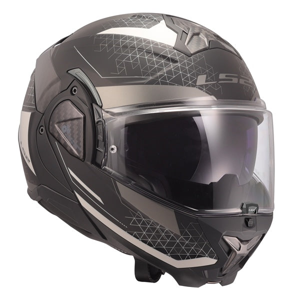 LS2 Advant II Modular Helmet Astral Matte Gray XS - Driven Powersports