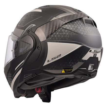 LS2 Advant II Modular Helmet Astral Matte Gray XS - Driven Powersports