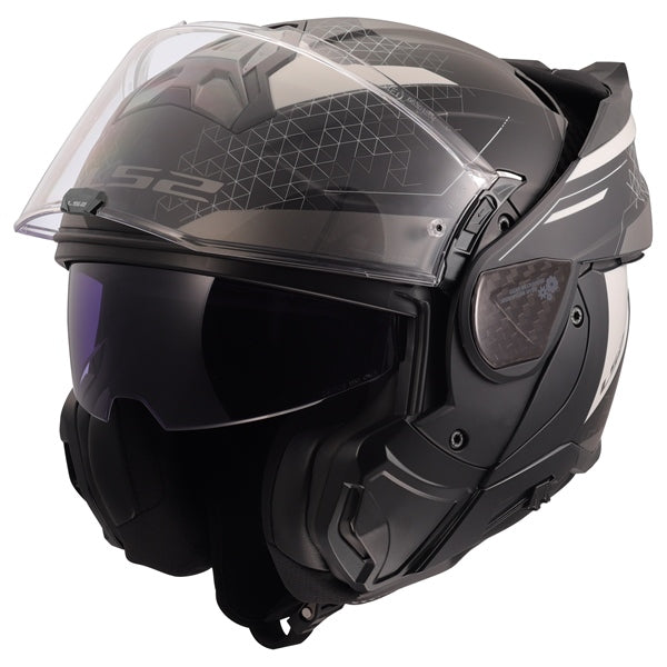 LS2 Advant II Modular Helmet Astral Matte Gray XS - Driven Powersports