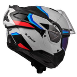 LS2 Advant II Modular Helmet Triple White/Blue/Red S - Driven Powersports