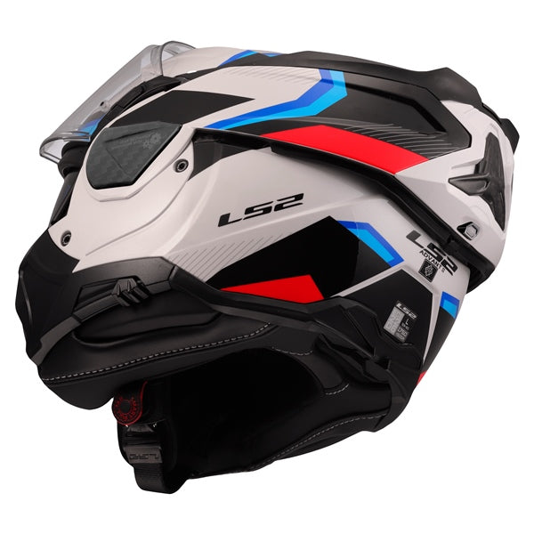LS2 Advant II Modular Helmet Triple White/Blue/Red S - Driven Powersports