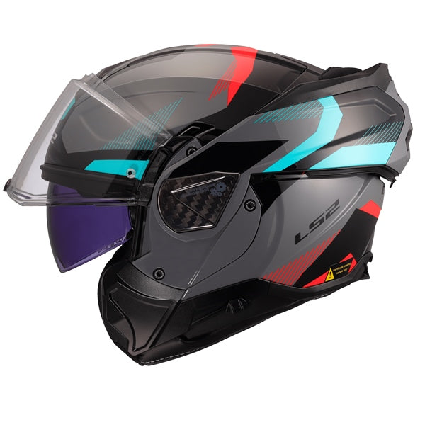 LS2 Advant II Modular Helmet Triple Gray S - Driven Powersports