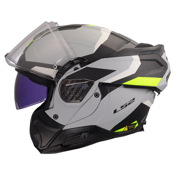 LS2 Advant II Modular Helmet Triple Matte Light Gray 3XL - Driven Powersports