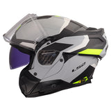LS2 Advant II Modular Helmet Triple Matte Light Gray 3XL - Driven Powersports