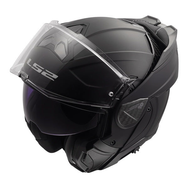 LS2 Advant II Modular Helmet Solid Black 2XL - Driven Powersports