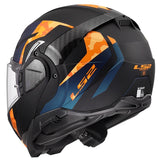LS2 Advant II Modular Helmet Glide Matte Black Orange M - Driven Powersports