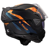 LS2 Advant II Modular Helmet Glide Matte Black Orange M - Driven Powersports