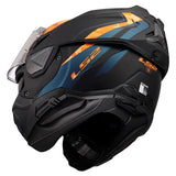 LS2 Advant II Modular Helmet Glide Matte Black Orange M - Driven Powersports
