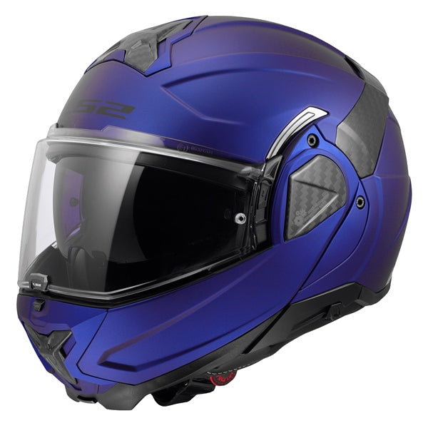 LS2 Advant II Modular Helmet Solid Matte Navy Blue L - Driven Powersports